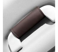 ZSWXDJIZN 2 Pcs Car Roof Pull Handle Cover for VW ID Buzz 2022-2023 2024, Leather Non-Slip Roof Handle Cover Car Inside Door Handle Protector,Brown