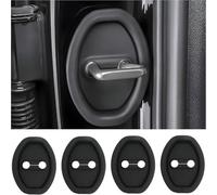 ZSWXDJIZN 4 Pcs Car Door Lock Protectors for VW T6.1 Transporter/Caravelle 8 Sitze 2019-2022, silicone car door latch covers protective door panel cover Lock Guard Stopper,Black