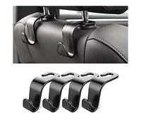 ZSWXDJIZN 4 Pcs Car Headrest Hooks for VW Transporter T6 T6.1 - (2015-2024), Car Seat Hooks Storage Hooks for Auto Backseat Auto Seat Headrest Hangers, Black
