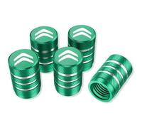 ZSWXDJIZN 4Pcs Car Tyre Valve Caps Cover for Citroen C4 E-C4 2022 2023, Metal Car Tire Dust Caps Air Stem Dust Covers Corrosion-Resistant,Green