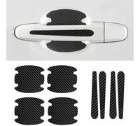 ZSWXDJIZN 8 Pcs Car Door Handle Protectors Film for Skoda Kamiq Monte Carlo (2023 2024), Carbon Fiber Car Door Handle Scratch Protector Anti-Scratches