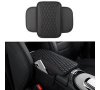ZSWXDJIZN Car Armrest Cushion for Hyundai Kona Hybrid/N Line/EV 2017-2022 2023, Car Center Console Cushion Pad Leather Armrest Seat Box Cover Protector