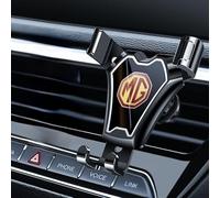 ZSWXDJIZN Car Phone Holder for MG ZS 2017-2020 2021 2022 2023 2024 2025, Air Vent Car Phone Mount Cradle 360° Rotation - Upgraded Super Stable Hook Clip One Button Release Holder,Black