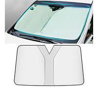 Car Windshield Sunshades for Skoda Karoq 2018 2019 2020 2021 2022 2023 2024, Foldable Front Window Sun Shade UV Sunscreen Protector Cover Accessories,Silver