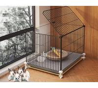 ZSXZCBDQ Indoor Rabbit Cage, Rabbit Cage with Encrypted Mesh Room, DIY Small Animal Rabbit Cage, Wheeled Structure Is Stable,(35 * 35 * 42cm)