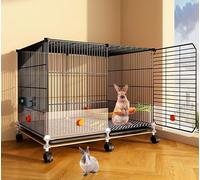 ZSXZCBDQ Large Space Rabbit Cage, DIY Encrypted Indoor Rabbit Cage, Convenient and Practical, Suitable for Rabbits and Squirrels(70 * 45 * 45cm)