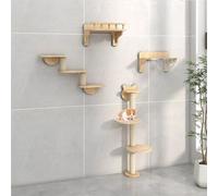 ZSXZCBDQ Wall-mounted Cat Racks and Climbing Frames, Fun Climbing Landscape for Pet Cats, Space-saving, Easy To Install(Package 2)