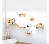 ZSXZCBDQ Wall-mounted Cat Racks and Climbing Frames, Fun Climbing Landscape for Pet Cats, Space-saving, Easy To Install(Package 3)