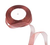 ZSYIULIA 15mm Coffee Organza Ribbon for Gift Wrapping, 45M, Multicolor, Multisize, Multipurpose, Wedding, Christmas, Thanksgiving, DIY Crafts, Creative Satin Ribbon