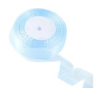 ZSYIULIA 25mm Blue Organza Ribbon for Gift Wrapping, 45M, Multicolor, Multifunctional, DIY Crafts, Wedding, Christmas, Thanksgiving, Solid Color, Fabric Material