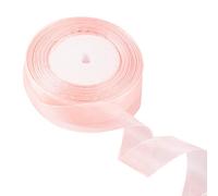 ZSYIULIA 25mm Champagne Organza Ribbon for Gift Wrapping, 45M, Multicolor, Multisize, DIY Crafts, Wedding, Christmas, Thanksgiving, Sheer Chiffon Fabric, Classic Style, Solid Pattern