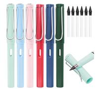 ZSYIULIA 6 Sets Everlasting Inkless Magic Pencil With 6 Erasers and 6 Interchangeable Nibs, Unlimited Reusable for Writing and Drawing, Home Office School Supplies
