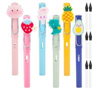 ZSYIULIA 6Sets Everlasting Inkless Magic Pencils, 6 Pencils + 6 Erasers + 6 Nibs, Unlimited Reusable Writing & Drawing Tools for Home, Office & School