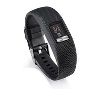 ZSZCXD Garmin Vivofit 4 Band, Newest Silicone Replacement WatchBand Strap Band Wristband for Garmin Vivofit 4(No Tracker） (Black, Large)