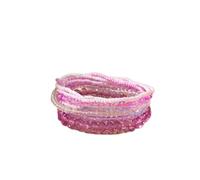 Zszkoz Bohemian Multilayer Stackable Seed Beaded Bracelets for Women,Colorful Crystal Beads Strand Bangle Bracelet,BFF Wristbands BraceletSummer Beach Hawaii Jewelry, S, Acrylic, no gemstone
