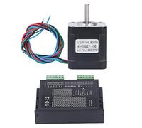 ZT-42HS4822-1501 42×48mm 2 Phase Hybrid Stepper Motor Kit DC10.2V 1.5A with SD42 Stepper Driver DC20-50V High Torque Complete Drive Set for 3D Printer CNC Lathe Engraving Machine