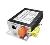 ZT-NET 2 in 1 Gigabit Ethernet Surge Protector, Metal Shielded RJ45 Lightning Arrester with Mounting Flange for CAT5/CAT6 LAN Network, 1000 Mbps