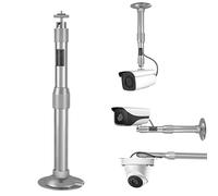 ZT-NET 30-60cm Adjustable Tilt Swivel Bracket Long Drop Ceiling/Wall Mount Stand for CCTV Surveillance Camera Housing Home Surveillance System Indoor and Outdoor Use