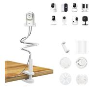 ZT-NET Flexible Security Camera Mount, 1/4" Screw Ball Head Wall Mount for Wyze, Eufy, Arlo, Blink, Indoor/Outdoor Monitor Holder for Smart Home Cameras, No Drilling (Camera Not Included)