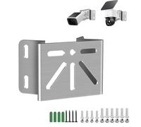 ZT-NET Outside Wall Corner Mount Bracket for PTZ Camera, Stainless Steel Holder with Wide View Angle, Compatible with eufy SoloCam S340 and CCTV Cameras