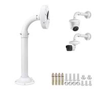 ZT-NET Security Camera Mount Bracket 11.8-23.6 inch Extendable J-Pole Compatible with Dome Camera, Outdoor and Indoor Mounting for Surveillance System (Not Included Camera)