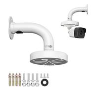ZT-NET Security Camera Mount Bracket for Surveillance Cameras IP CCTV Compatible with Eufy Cameras Bullet Dome PTZ Cable Management Pole Mounting Antirust Base Powder Spray Coated