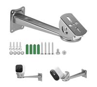 ZT-NET Wall Mount Bracket for CCTV Security Camera Stainless Steel Adjustable Extension Arm Holder for Eufy Solocam S220 Indoor and Outdoor Surveillance Accessories (Not Included Camera)