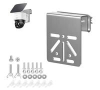 ZT-NET ZT-NET Gutter Mount Bracket for Eufy Security SoloCam S340, Solar Camera Stainless Steel No Drill Installation Compatible with IP PTZ Dome Cameras Outdoor Use 1-Pack Silver