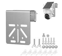 ZT-NET ZT-NET Gutter Mount Bracket for Eufy Security SoloCam S340, Solar Camera Stainless Steel No Drill Installation Compatible with IP PTZ Dome Cameras Outdoor Use 1-Pack Silver