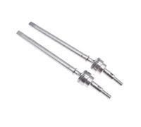 ZTAWWCJ Axle Kit 2pcs #45 Steel Front CVD Drive Shaft Axle 1-10 Fit For RGT 86100 86110 FTX5579 Crawler Parts(Silver)