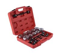 ZTAWWCJ Bush Removal Install Tool Bushing Tools 27 Pcs Universal Press & Pull Sleeve Kit M10 M12 M14 M16 M18 Bush Bushing Removal Insertion Tool Set Hydraulic Bearings