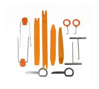 ZTAWWCJ Bush Removal Install Tool Bushing Tools Plastic Auto Dismantle Tools Kit Car Radio Door Clip Panel Trim Dash Audio Removal Installer Pry Refit Set(12PCS yellow)