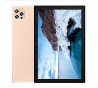 ZTBGY 10.1 Inch Tablet,Ultra-thin Bluetooth Voice Full-network 5G Call Game Tablet with FHD 1920x1200 IPS/Android 12/4GBRAM+32GB ROM/5G WiFi/Bluetooth 5.1/Dual SIM/1.6GHZ/GPS/Type-C (Gold)