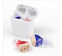 ZTBGY New Generation of Personal Devices,digital Devices with Noise Reduction Function and Portable Charging Case,easy To Operate,suitable for Adults/Elderly People/women/male (blue-red)