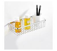ZTBH Bathroom Shelves Bathroom Accessories 30-50cm Modern Silver Bathroom Corner Shelves, Wall Shelf Shower Bath Storage Rack Bathroom Organizer (Color : 30cm)
