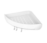 ZTBH Bathroom Shelves Bathroom Corner Shelf, Wall Mounted Shower Caddy Rack Bathroom Organizer (Color : White)