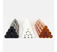 ZTBH Hot Melt Glue Sticks 30 Pcs Polyamide Hot Melt Glue Stick, 150 Degree 11mm Temperature Black White Glue Rod, for Glue Gun Adhesive Glue Melt Glue Stick