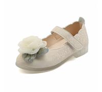 ZTBKW Bathing Shoes, Size 33 Lightweight Slippers, Soft Sole, Dance Slippers, Stable Slippers, Comfortable Evening Shoes, Flexible Heel Shoes, Wide Party Shoes, Princess Heel, beige, 7 UK Child