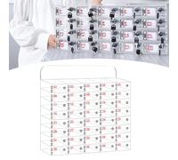 ZTCHSENZT Acrylic Cell Phone Storage Cabinet With Lockable Door For Secure Device Management In Classrooms, Meetings, And Gyms,40 Slot-18X10X5Cm Small Size