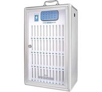 ZTCHSENZT Aluminum Alloy 48-Slot Lockable Phone Storage Cabinet With Usb Charging Station Soft Lining & Handle Ideal For Schools Factories Camping & Events,Onecolor-48