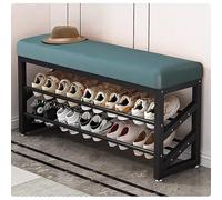 ZTCHSENZT Changing Shoe Bench, Household Shoe Rack Bench At The Door, Storage Entryway Bench With Cushion, For Living Room, Bedroom, Hallway,Green-60cm/26.3in