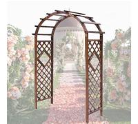 ZTCHSENZT Climbing Plant Arch Wooden Warches Feature Trellis Durable Outdoor Flower Archway 1.2X2.15X0.5M 1.4X2.25X0.5M Easy-To-Assemble/Orange/W120*H215*50Cm,Carbonized-W140*H225*50Cm