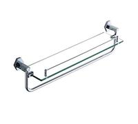 ZTCHSENZT Glass Holder Single Copper-Chromium Alloy With A Towel Rack Towel Rack Towel Rack Wall For Bathrooms Kitchen 43 Cm 60 Cm Towel Rails,43cm