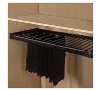 ZTCHSENZT Invisible Pull-Out Clothes Hanger Rack, Space-Saving Pants Drying Rack For Washing Machines - Ideal For Laundry Rooms, Maximizes Space And Efficiency,Black-1000-1500Mm