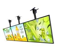 ZTCHSENZT Led Light Box Billboard With Telescopic Pole, Wall-Mounted Advertising Display Frame, Illuminated Poster Holder For Menu Boards And Advertising,50×80cm/19.37×31.5in