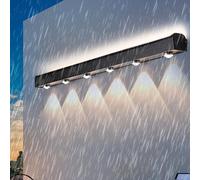 ZTCHSENZT Led Outdoor Wall Ip65 Waterproof Modern Wall Sconces Black Long Rectangular Design Wall Lamps Aluminum With Spotlight For Pathway Hallway Terrace Bath,White Light-60cm