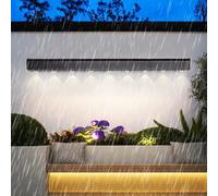 ZTCHSENZT Led Outdoor Wall Ip65 Waterproof Modern Wall Sconces Black Long Rectangular Design Wall Lamps Aluminum With Spotlight For Pathway Hallway Terrace Bath,White Light-120cm