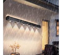 ZTCHSENZT Led Outdoor Wall Ip65 Waterproof Modern Wall Sconces Black Long Rectangular Design Wall Lamps Aluminum With Spotlight For Pathway Hallway Terrace Bath,Neutral Light-90cm