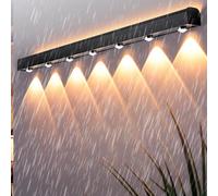 ZTCHSENZT Led Outdoor Wall Ip65 Waterproof Modern Wall Sconces Black Long Rectangular Design Wall Lamps Aluminum With Spotlight For Pathway Hallway Terrace Bath,Warm Light-100cm