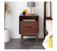 ZTCHSENZT Night Stands Wooden Bedside Table Black Walnut Bedroom Storage Cabinet Bedside Small Cabinet Bedroom Nightstand,